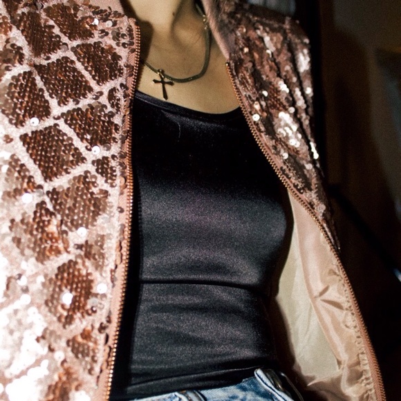 *SOLD* XXI Sequinned Jacket - Picture 6 of 10